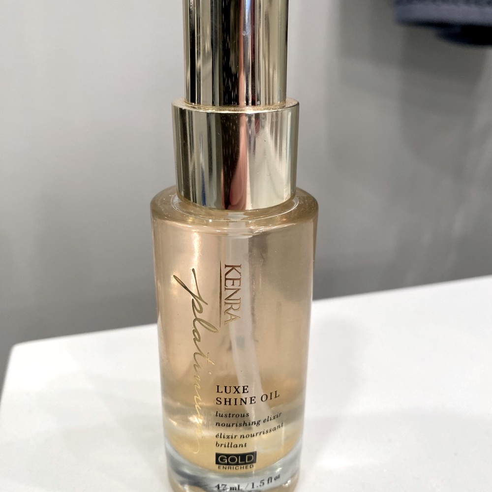 Kenra Platinum Luxe Shine Oil | Gold Enriched Nourishing Elixir